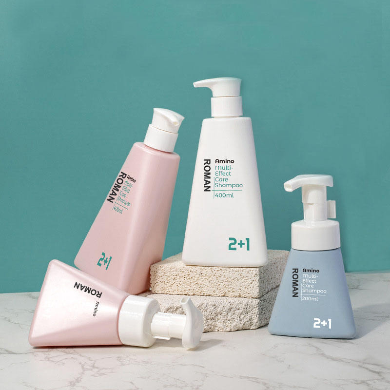 Треугольник 200 мл 400 мл ПЭТ очищающее средство для лица Пенящийся мусс Бутылка с насосом Пластиковая бутылка для пены Дозатор для жидкого мыла