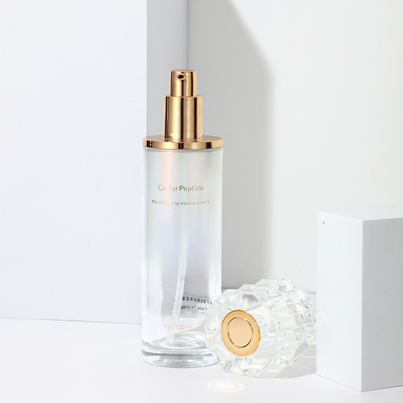 Набор цветной градиентной косметической упаковки. Пустая банка для крема для лица. Стеклянная бутылка для лосьона для ухода за кожей с насосом. Набор цветной градиентной косметической упаковки. Пустая банка для крема для лица. Стеклянная бутылка для лосьона для ухода за кожей с насосом.