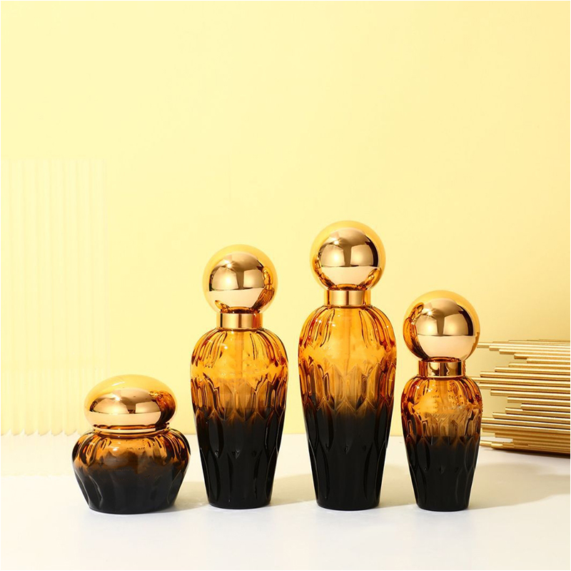 Контейнеры для косметики из матового прозрачного стекла для ухода за кожей Стеклянная бутылка для лосьона с насосом-капельницей Контейнеры для косметики из матового прозрачного стекла для ухода за кожей Стеклянная бутылка для лосьона с насосом-капельницей