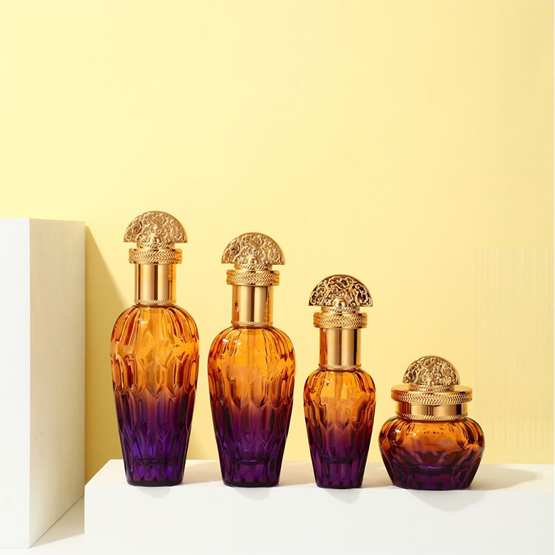 Контейнеры для косметики из матового прозрачного стекла для ухода за кожей Стеклянная бутылка для лосьона с насосом-капельницей Контейнеры для косметики из матового прозрачного стекла для ухода за кожей Стеклянная бутылка для лосьона с насосом-капельницей