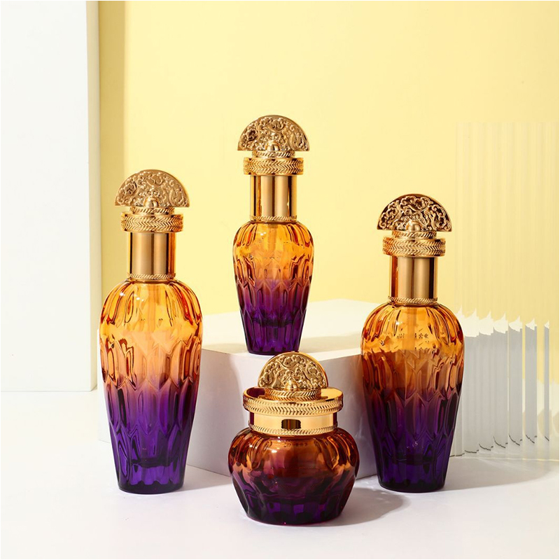 Контейнеры для косметики из матового прозрачного стекла для ухода за кожей Стеклянная бутылка для лосьона с насосом-капельницей Контейнеры для косметики из матового прозрачного стекла для ухода за кожей Стеклянная бутылка для лосьона с насосом-капельницей