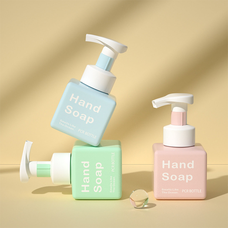 Многоразовый PCR 250 мл квадратный дозатор мыла для очищающего средства для лица Пластиковая бутылка для мытья тела с мылом для рук с пенным насосом Многоразовый PCR 250 мл квадратный дозатор мыла для очищающего средства для лица Пластиковая бутылка для мытья тела с мылом для рук с пенным насосом