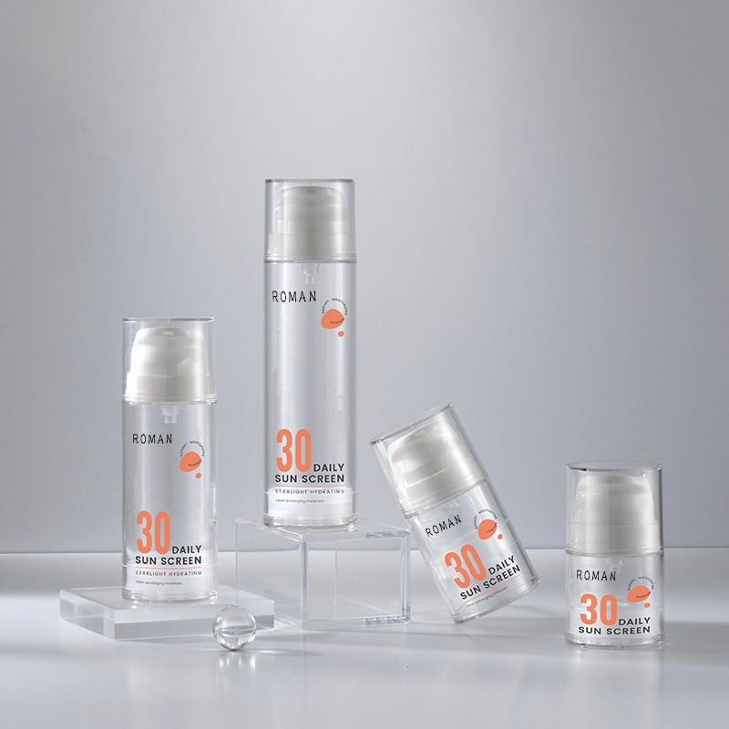 15 мл, 30 мл, 50 мл, 100 мл, 120 мл, прозрачная белая безвоздушная упаковка, бутылка-насос для ухода за кожей, сыворотка, масло для тела