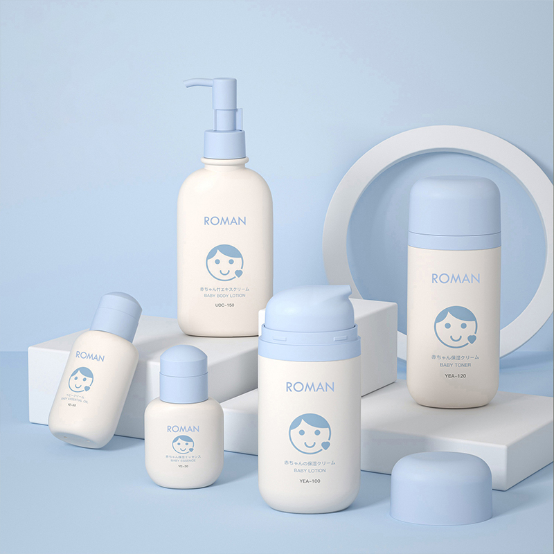 50 мл, 80 мл, 100 мл. Пустые овальные зеленые пластиковые бутылки из полипропилена с безвоздушным насосом для лосьона, вакуумной основой и бутылкой для крема для лица для ухода за кожей.