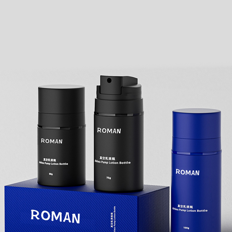 Матовая черная бутылка лосьона 15 мл 30 мл 50 мл 100 мл 120 мл 150 мл Безвоздушная бутылка с насосом для ухода за кожей для косметической упаковки Матовая черная бутылка лосьона 15 мл 30 мл 50 мл 100 мл 120 мл 150 мл Безвоздушная бутылка с насосом для ухода за кожей для косметической упаковки