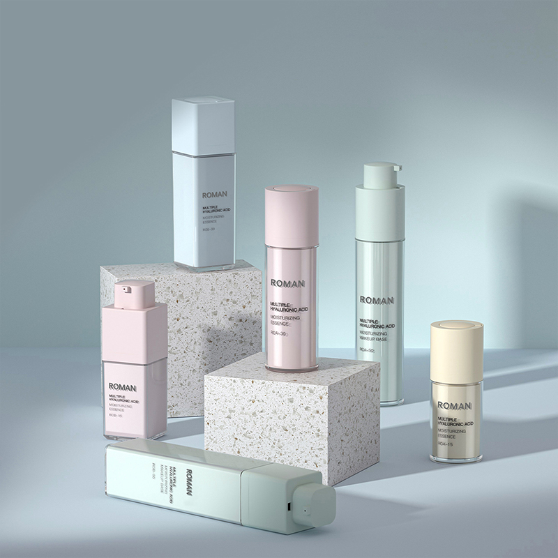 ПЭТ пластиковый лосьон для тела с двойной эссенцией, восстанавливающий крем-скраб, вакуумный безвоздушный косметический флакон 15 мл, 30 мл, 50 мл, косметика