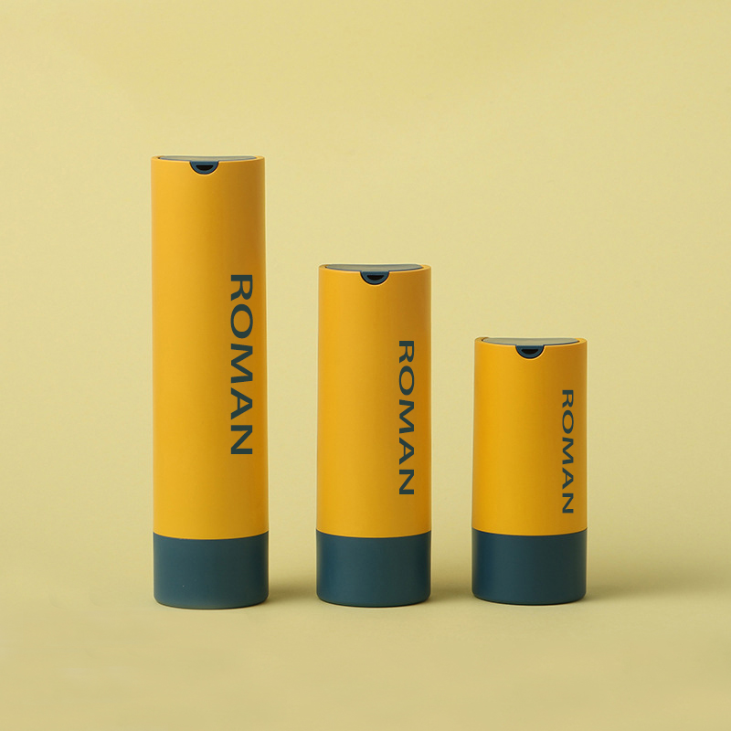 Круглый пластиковый контейнер для косметической сыворотки, безвоздушный насос для ухода за кожей, бутылка для лосьона или тумана для лица, 15 мл, 30 мл, 50 мл