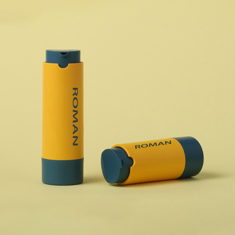 Круглый пластиковый контейнер для косметической сыворотки, безвоздушный насос для ухода за кожей, бутылка для лосьона или тумана для лица, 15 мл, 30 мл, 50 мл Круглый пластиковый контейнер для косметической сыворотки, безвоздушный насос для ухода за кожей, бутылка для лосьона или тумана для лица, 15 мл, 30 мл, 50 мл