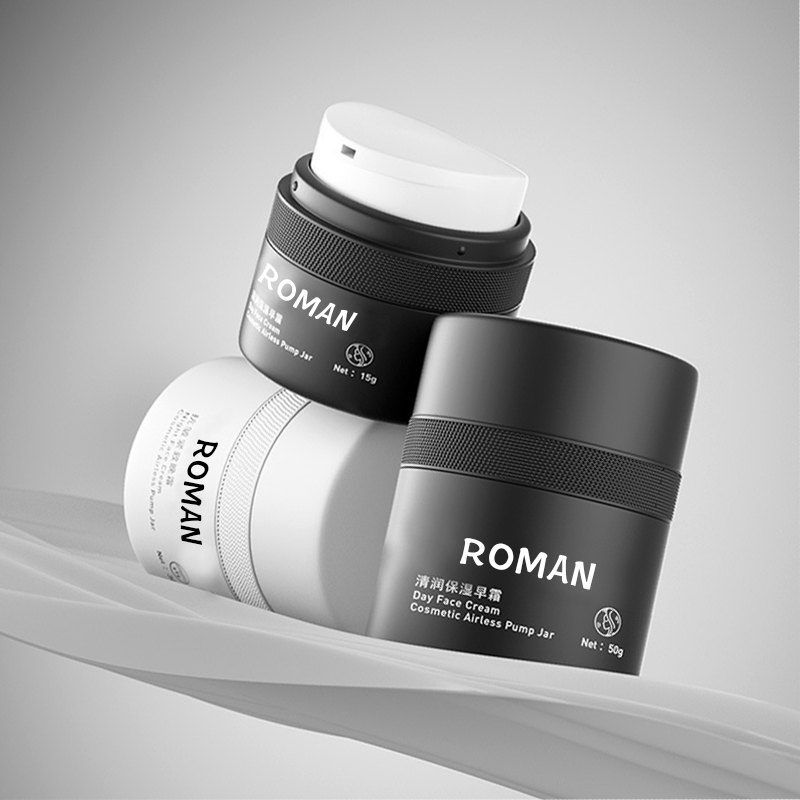 15 мл, 30 мл, 50 мл, белый, черный, с двойными стенками, пустой полипропиленовый пластиковый пресс для заправки, безвоздушный увлажняющий лосьон, крем-сыворотка, бутылка с насосом