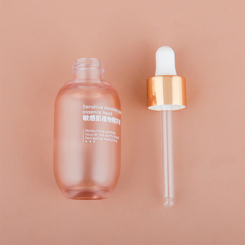 Бутылка сыворотки с эфирным маслом для ухода за кожей 1 унция 2 унции 4 унции 100 мл 5 мл 10 мл 30 мл Матовая настойка-капельница Green Bule Boston Пластиковая бутылка с большим животом