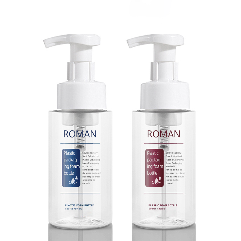 Пластиковое милое круглое дезинфицирующее средство для рук, очищающая пена, бутылка с насосом, 200 мл, 300 мл, 500 мл, размеры для очищающего средства для лица, упаковка шампуня Пластиковое милое круглое дезинфицирующее средство для рук, очищающая пена, бутылка с насосом, 200 мл, 300 мл, 500 мл, размеры для очищающего средства для лица, упаковка шампуня
