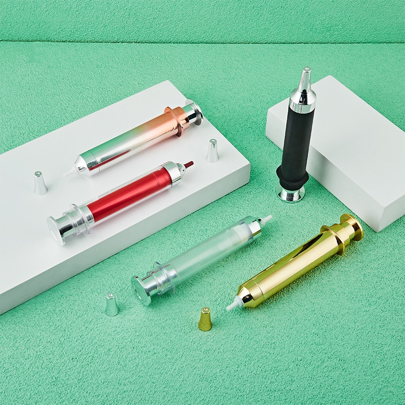 10 мл 15 мл 20 мл косметическая сыворотка для глаз, крем для инъекций, безвоздушная бутылка в форме шприца 10 мл 15 мл 20 мл косметическая сыворотка для глаз, крем для инъекций, безвоздушная бутылка в форме шприца