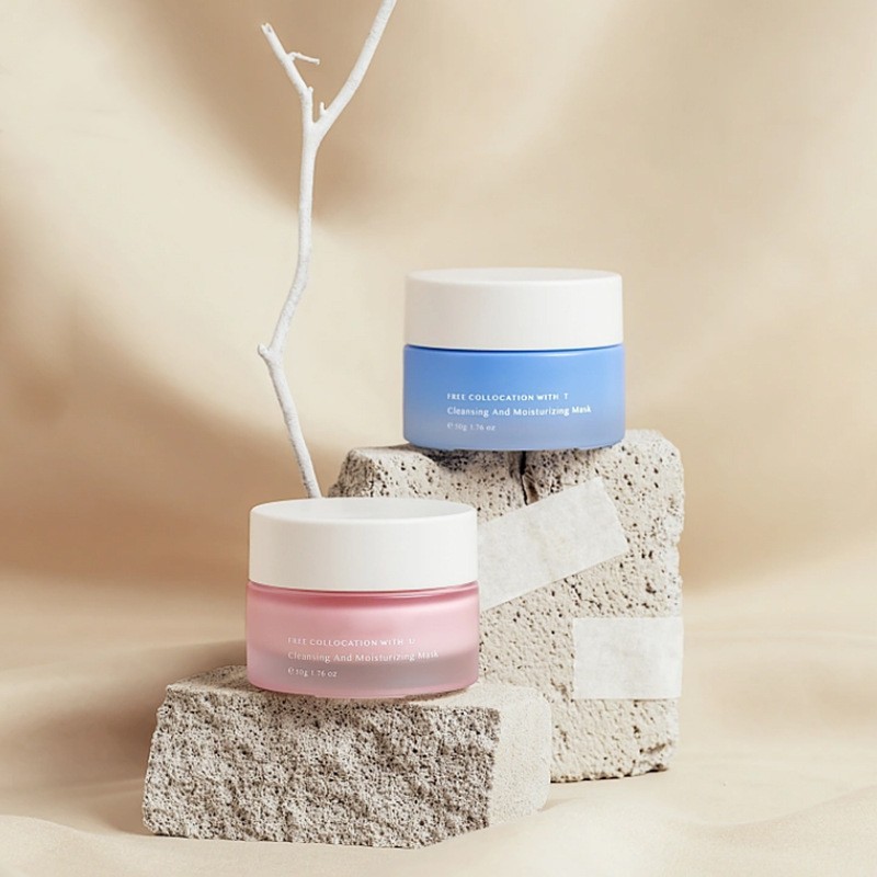 Классическая круглая стеклянная кремовая банка косметическая упаковка для сливок для лица и сливок для глаз Классическая круглая стеклянная кремовая банка косметическая упаковка для сливок для лица и сливок для глаз