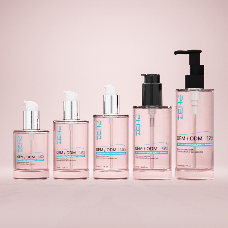 Стеклянная бутылочка для косметической сыворотки различной емкости с толстым дном Стеклянная бутылочка для косметической сыворотки различной емкости с толстым дном