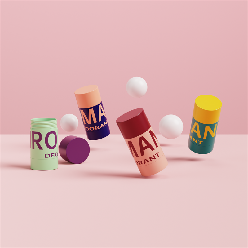 Пустой овальный пластиковый контейнер для дезодоранта для ухода за кожей, упаковочная бутылка Пустой овальный пластиковый контейнер для дезодоранта для ухода за кожей, упаковочная бутылка