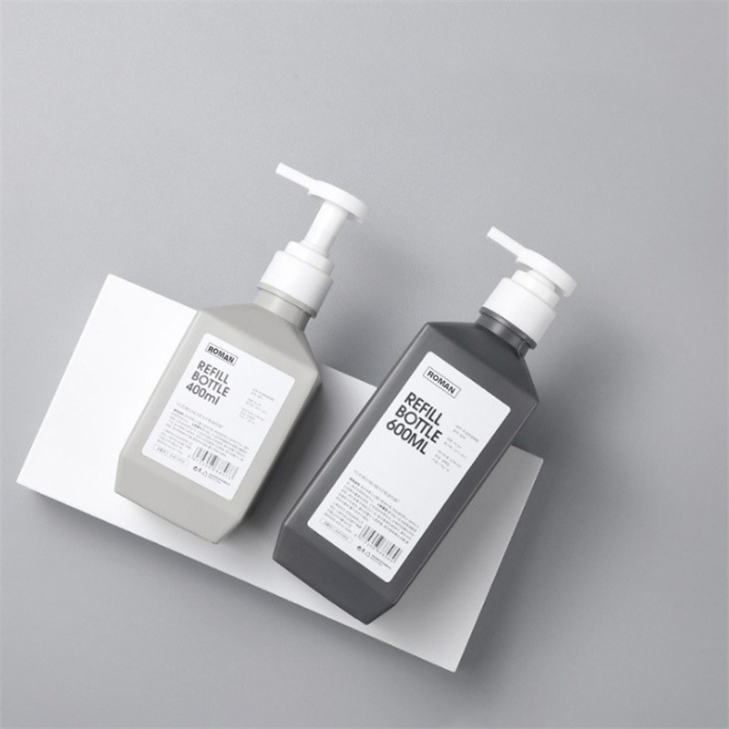 300 мл 400 мл 600 мл полиэтиленовые пластиковые бутылки для лосьона бутылки для шампуня лосьон для мытья тела бутылка для молока для упаковки косметики