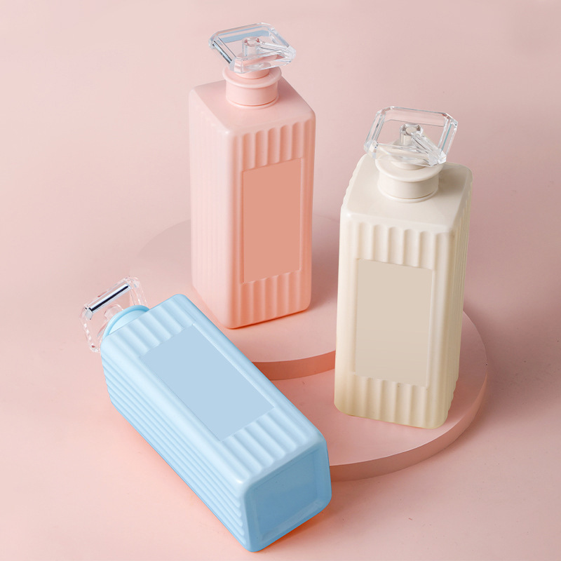 500 мл 750 мл Квадратная пластиковая бутылка-насос для лосьона для домашних животных с полосатой поверхностью для масла для волос, шампуня и кондиционера, косметический контейнер 500 мл 750 мл Квадратная пластиковая бутылка-насос для лосьона для домашних животных с полосатой поверхностью для масла для волос, шампуня и кондиционера, косметический контейнер