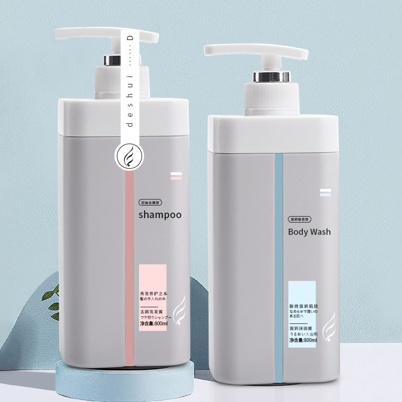 Пластиковые упаковочные бутылки большой емкости 500 мл 800 мл для лосьона по уходу за кожей, контейнер для тоника для волос, пустая бутылка для шампуня и кондиционера
