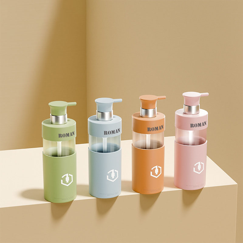 Роскошные 100 мл 200 мл 300 мл 450 мл 500 мл 700 мл Бутылка для лосьона для тела ПЭТ Пластиковые бутылки для шампуня и кондиционера Набор косметической упаковки для геля для душа