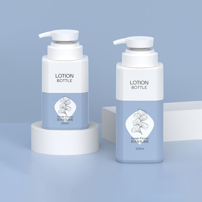 350 мл 500 мл Квадратная пластиковая бутылка для домашних животных большой емкости для разлива предметов первой необходимости Уход для душа Пустой контейнер для шампуня для геля для ванны 800 мл 1000 мл