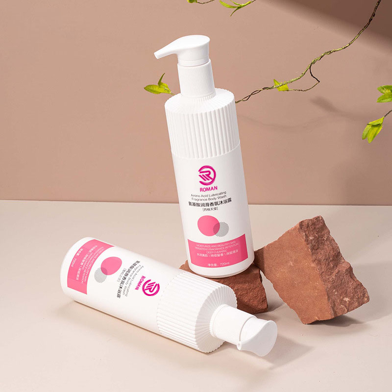 Горячая белая полосатая пластиковая бутылка из полиэтилена высокой плотности с гофрированной насадкой, 500 мл, 700 мл, шампунь, гель для душа, лосьон с крышкой помпы, Вьетнам Горячая белая полосатая пластиковая бутылка из полиэтилена высокой плотности с гофрированной насадкой, 500 мл, 700 мл, шампунь, гель для душа, лосьон с крышкой помпы, Вьетнам