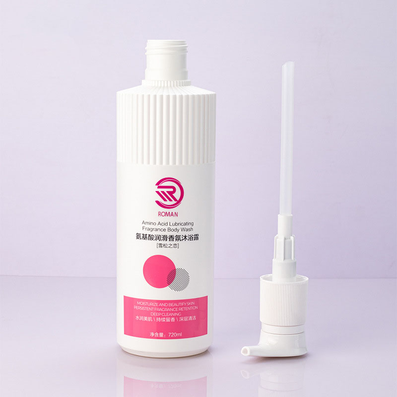 Горячая белая полосатая пластиковая бутылка из полиэтилена высокой плотности с гофрированной насадкой, 500 мл, 700 мл, шампунь, гель для душа, лосьон с крышкой помпы, Вьетнам Горячая белая полосатая пластиковая бутылка из полиэтилена высокой плотности с гофрированной насадкой, 500 мл, 700 мл, шампунь, гель для душа, лосьон с крышкой помпы, Вьетнам