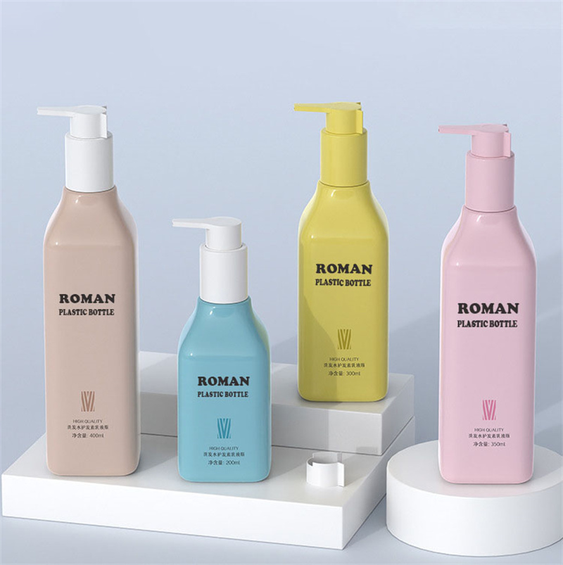 Роскошные красочные бутылки с маслом для тела с насосом Пластиковая овальная косметическая бутылка с насосом из ПЭТ с боковым замком для лосьона-шампуня 200 мл 300 мл 400 мл Роскошные красочные бутылки с маслом для тела с насосом Пластиковая овальная косметическая бутылка с насосом из ПЭТ с боковым замком для лосьона-шампуня 200 мл 300 мл 400 мл