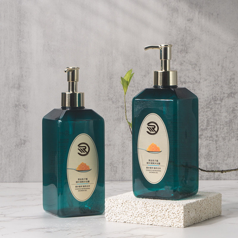 Частная марка ПЭТ-пластик темно-зеленый увлажняющий крем для ухода за кожей лосьон для тела уход за волосами шампунь дозирующая бутылка контейнер 550 мл