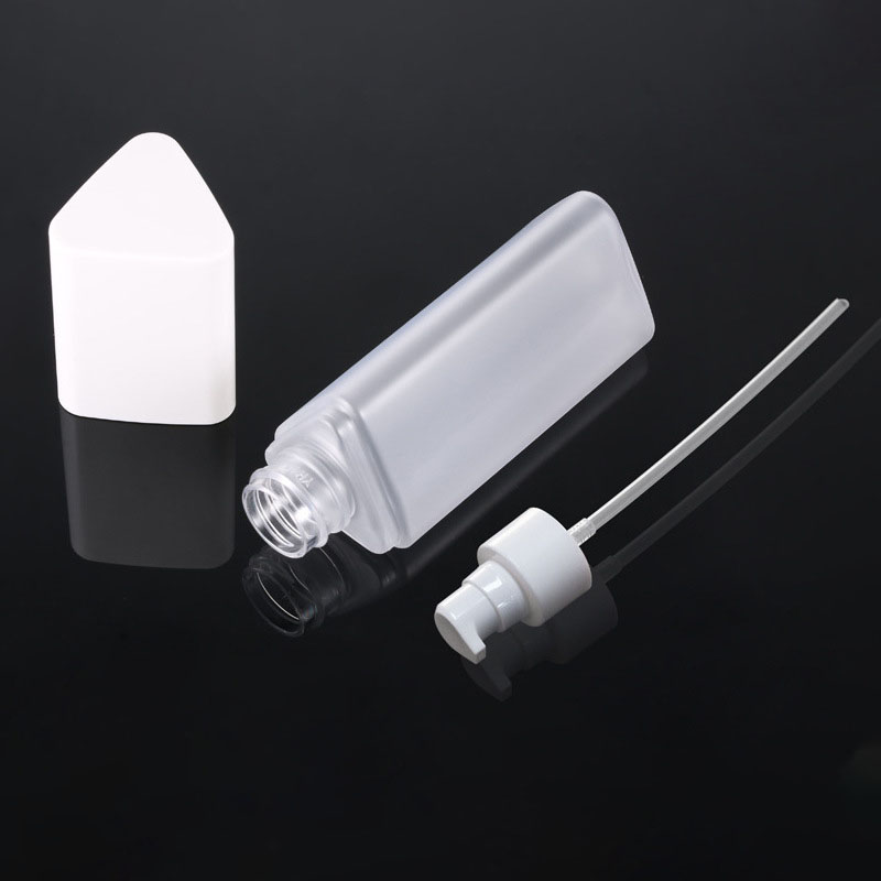 Надежный пластиковый контейнер для шампуня с треугольниками, 30 мл, 50 мл, 80 мл, гель для душа, кондиционер для волос, лосьон, бутылка с насосом для средства для чистки лица Надежный пластиковый контейнер для шампуня с треугольниками, 30 мл, 50 мл, 80 мл, гель для душа, кондиционер для волос, лосьон, бутылка с насосом для средства для чистки лица