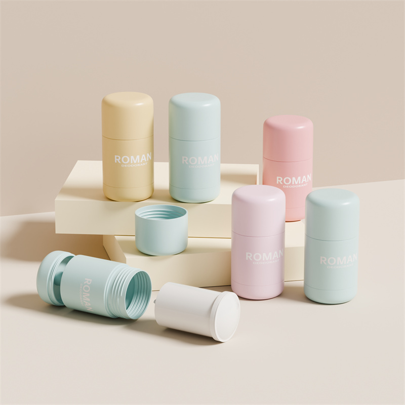 Уход за кожей Пустой пластиковый контейнер для дезодоранта 30 г 50 г с повторно наполненной бутылкой для упаковки