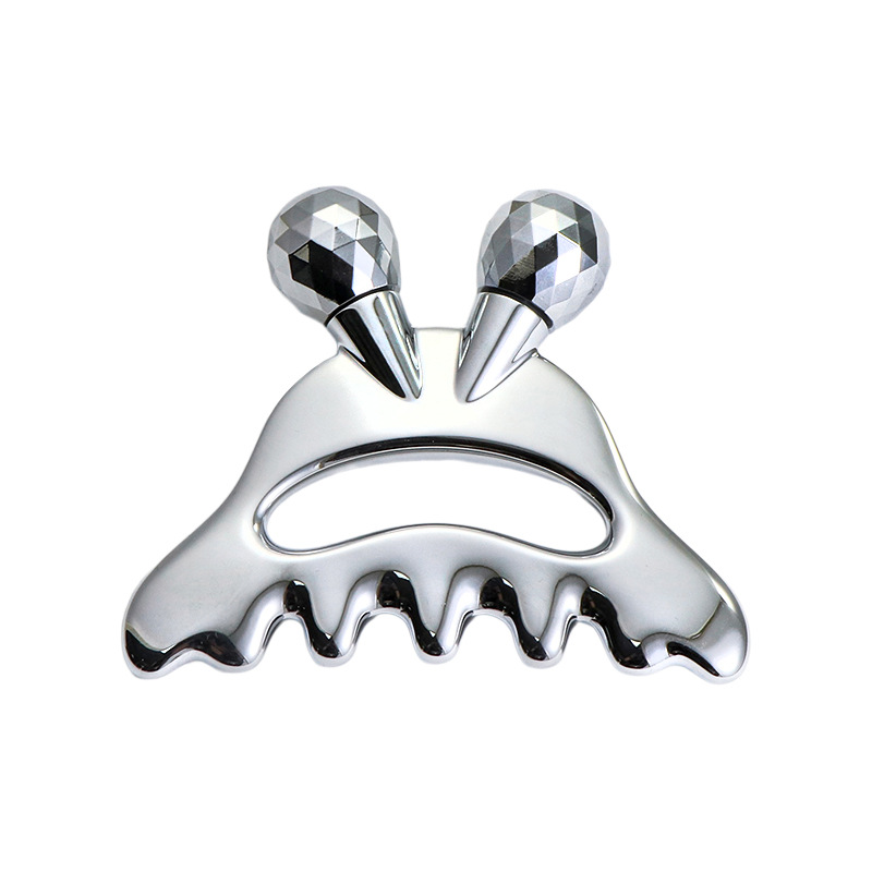 Ролик для массажа лица из цинкового сплава с массажем головы Ролик для массажа лица из цинкового сплава с массажем головы